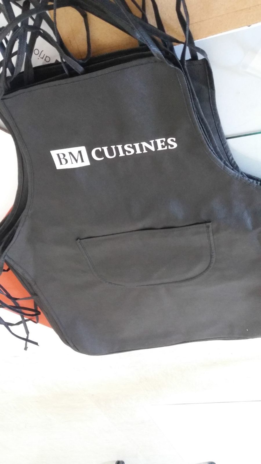 Sacs, cornets et tabliers personnalisés, logo entreprise